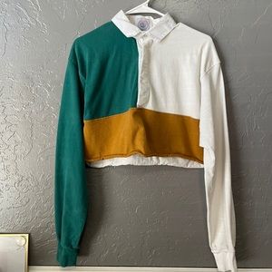 Hand Cropped Tricolor Long Sleeve